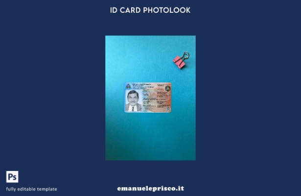 modello FRONTALE photolook ID Haiti in stile verificato